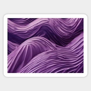 Wave Pattern Lavender Sticker